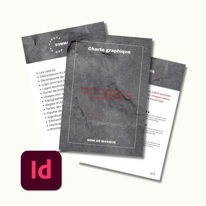 Template Charte graphique Indesign